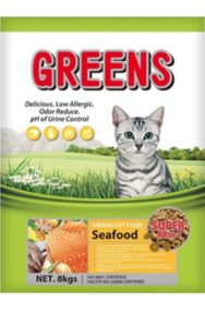 greens cat dry food
